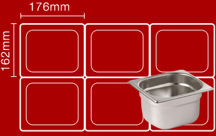 Standard Pack of 250 EasyLiners 1/2 Bain Marie Liners Blue 